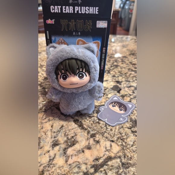 Jujutsu Kaisen Eaki Yu Haibara Cat Ear Party Labubu Plush Plushie Strap Keychain - Picture 1 of 4